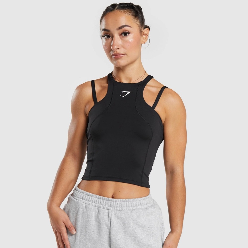 Gymshark Black Power Midi Tank